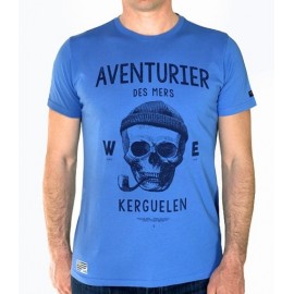 Men's Tee Shirt Stered Aventurier Des Mers Bleu