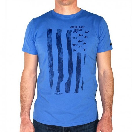 Tee Shirt Homme Stered Gwenn Ha Du Bleu