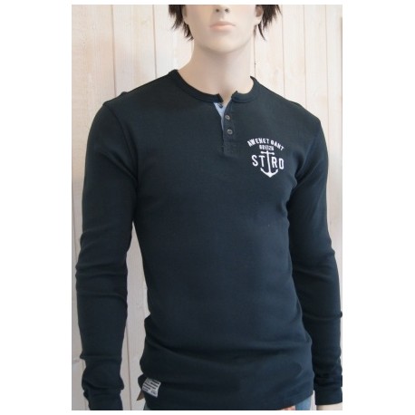 Men's Long Sleeve T-Shirt Stered Tunisien Navy