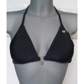 BANANA MOON Swimsuit Top Sarenne forsythe Black Lycra