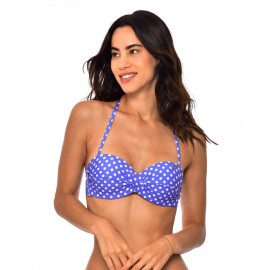 BANANA MOON Sakata Dolcevita Swimsuit Top Blue