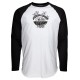 Santa Cruz Horizon Tee Shirt Long Sleeves Black White