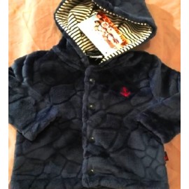 Veste Polaire Bebe Papylou Baltique Marbre Marine Breizh Rider