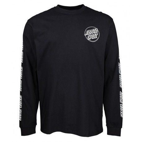 SANTA CRUZ Opus Dot Sleeves Long Sleeve Tee Shirt Black