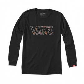 Tee Shirt Manches Longues Junior VANS Classic Black Death Bloom