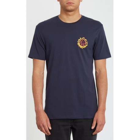 Tee Shirt Homme Volcom Throttle Navy