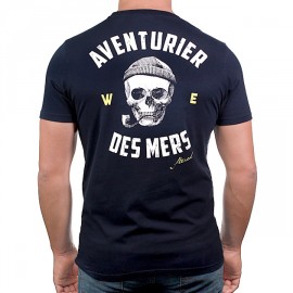 Tee Shirt Homme Stered Aventurier Remix Dos Marine