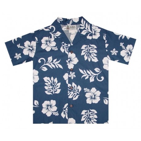 Chemise Junior ALOHA REPUBLIC Hibiscus Navy