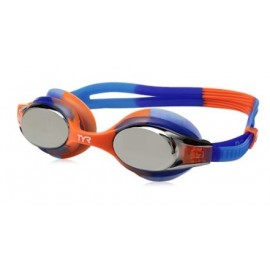 Kids TYR Swimming Goggles Swimple Tie Dye Blue Orange