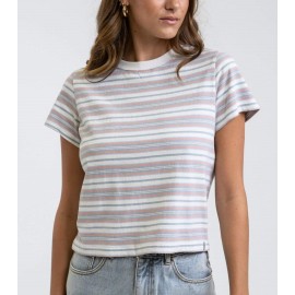 Tee Shirt Femme RHYTHM Sorbet Striped Multi