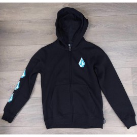 Sweat Junior VOLCOM Iconic Stone Zip Black