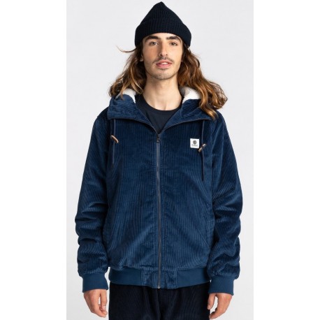 corduroy hooded fleece lining jacket