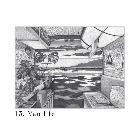 Art Drawing MADAME HUBERT N 13 Van life