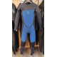 Combinaison Junior O'neill Ninja Front Zip 5/4mm Black Ultra Blue Dayglo