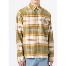 DICKIES Orting Green Moss Long Sleeve Shirt