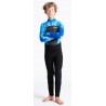 C-Skins Junior Legend Back Zip 4/3mm Black Blue Tie Dye Lime Wetsuit