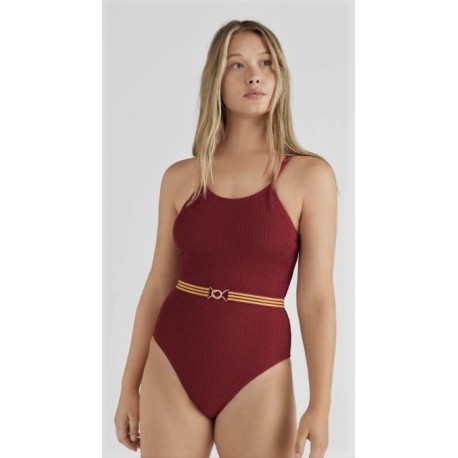 O NEILL Sassy Biking 1 Piece Swimsuit Red Breizh Rider