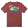 Tee Shirt VISSLA Radical Organic Pocket Rusty Red