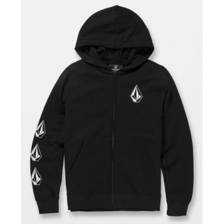 Sweat Junior VOLCOM Iconic Stone Zip Black