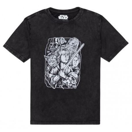 Junior ELEMENT Star Wars Tee Shirt Washed Black