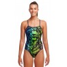 Women's 1 Piece Swimsuit FUNKITA Single Strap Lion EyesMacaw Magic