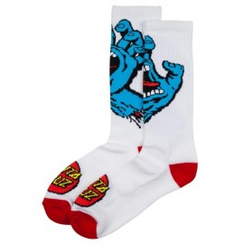 Chaussettes Santa Cruz Sceaming Hand White