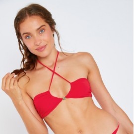 Banana Moon Coolio Spring Bikini Top Red