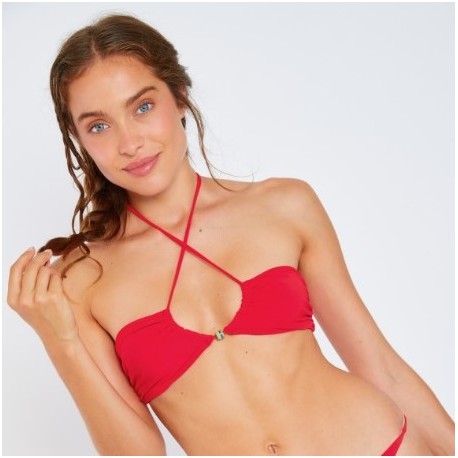 Haut de Maillot de Bain Banana Moon Coolio Spring Rouge