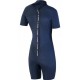 Shorty Femme Manche Courte Sooruz Fly Back Zip 2/2mm Navy