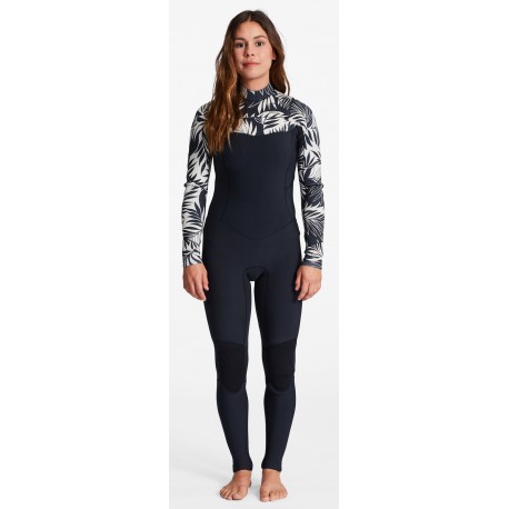 Billabong Womens Salty Dayz Front Zip 3/2mm Jungle Night Wetsuit