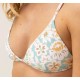 Haut De Maillot De Bain RHYTHM Paloma Floral Reversible Aqua Haze