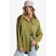 BILLABONG Women's Shirt So Stoked Twill Green Eyes