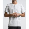 Tee Shirt Homme RHYTHM Everyday Stripe Henley Grey