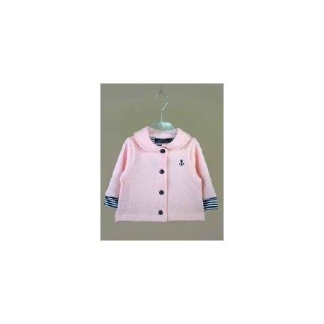 Veste bébé Fille Matelassé PAPYLOU Sines Rose