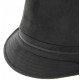 Chapeau petit bord imitation cuir HERMAN Kairan Black