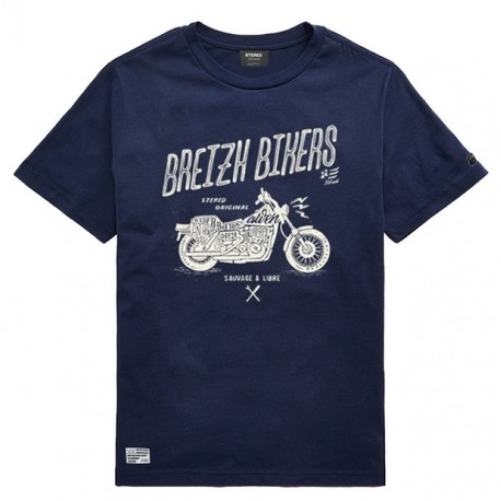 Tee Shirt Enfant Stered Breizh Bikers Marine