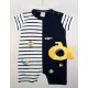 Baby Playsuit Papylou Marsilly White and Navy