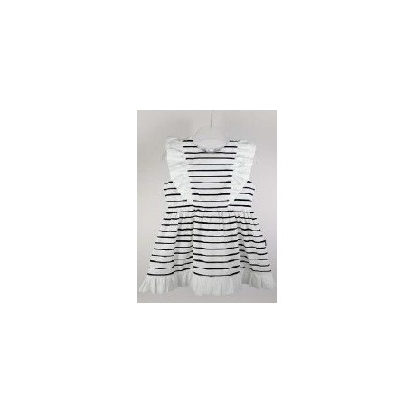 Baby Dress PAPYLOU CAEN White Striped