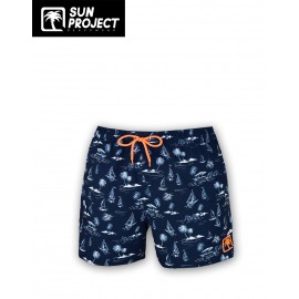 SUN PROJECT Men's Boardshorts Navy Blue