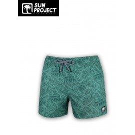 Men's Stretch Boardshorts SUN PROJECT Green Leaf