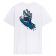 Tee Shirt Santa Cruz Melting Hand White