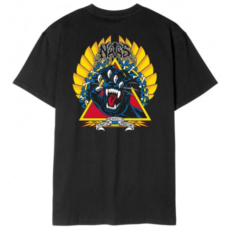 Tee Shirt Santa Cruz Natas Screaming Panther Black