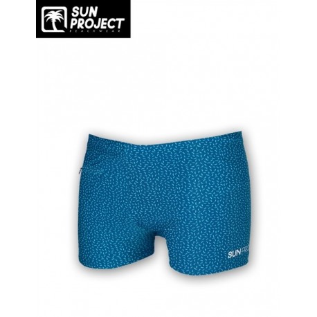 Maillot De Bain Boxer Homme SUN PROJECT Vermicel Bleu