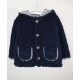 Veste Bouclé Bébé Papylou Renote Marine