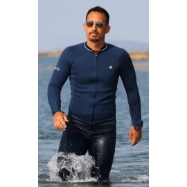 Men’s Neoprene Jacket Zipped Rivage 3mm Blue