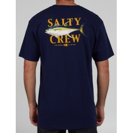Tee Shirt Salty Crew Yellowfin Classic Navy