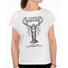 Women's T-Shirt STERED Heritage Breton Ecru