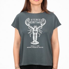 Women's T-Shirt STERED Heritage Breton Khaki Urban Chic