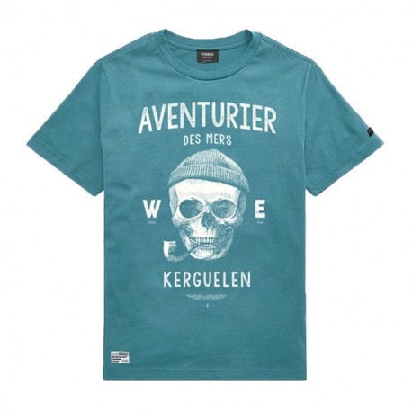 Tee Shirt Child Stered Adventurer Of The Seas Petrol