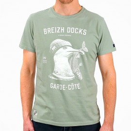 Tee Shirt Homme Stered Garde Côte Olive